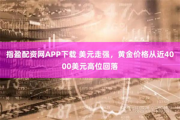 指盈配资网APP下载 美元走强，黄金价格从近4000美元高位回落