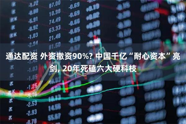 通达配资 外资撤资90%? 中国千亿“耐心资本”亮剑, 20年死磕六大硬科枝